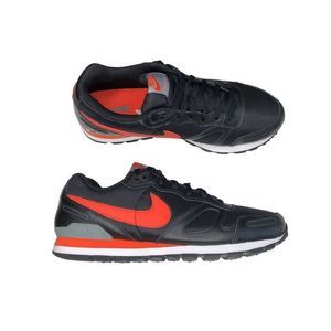 Nike Air Waffle Trainer 429628-080 Black Team Orange White Gray Men's Size 10